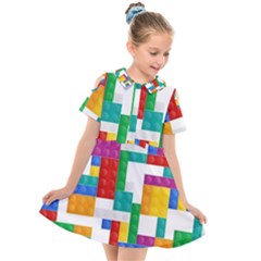 Kids  Short Sleeve Shirt Dress 