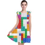 Colorful Bricks, Bricks, Colorful, Colors, Games, Lego, Rainbow Tie Up Tunic Dress