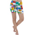 Colorful Bricks, Bricks, Colorful, Colors, Games, Lego, Rainbow Lightweight Velour Yoga Shorts