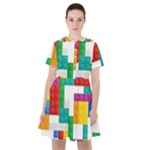 Colorful Bricks, Bricks, Colorful, Colors, Games, Lego, Rainbow Sailor Dress