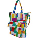 Colorful Bricks, Bricks, Colorful, Colors, Games, Lego, Rainbow Shoulder Tote Bag