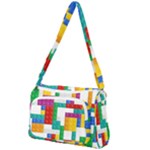 Colorful Bricks, Bricks, Colorful, Colors, Games, Lego, Rainbow Front Pocket Crossbody Bag