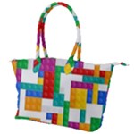 Colorful Bricks, Bricks, Colorful, Colors, Games, Lego, Rainbow Canvas Shoulder Bag