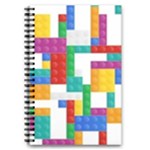 Colorful Bricks, Bricks, Colorful, Colors, Games, Lego, Rainbow 5.5  x 8.5  Notebook