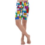 Colorful Bricks, Bricks, Colorful, Colors, Games, Lego, Rainbow Kids  Lightweight Velour Cropped Yoga Leggings