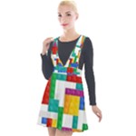 Colorful Bricks, Bricks, Colorful, Colors, Games, Lego, Rainbow Plunge Pinafore Velour Dress