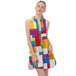 Colorful Bricks, Bricks, Colorful, Colors, Games, Lego, Rainbow Sleeveless Shirt Dress