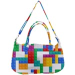 Colorful Bricks, Bricks, Colorful, Colors, Games, Lego, Rainbow Removable Strap Handbag