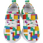 Colorful Bricks, Bricks, Colorful, Colors, Games, Lego, Rainbow Kids  Velcro Strap Shoes