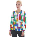 Colorful Bricks, Bricks, Colorful, Colors, Games, Lego, Rainbow Velvet Zip Up Jacket