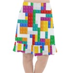 Colorful Bricks, Bricks, Colorful, Colors, Games, Lego, Rainbow Fishtail Chiffon Skirt