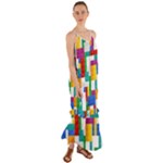 Colorful Bricks, Bricks, Colorful, Colors, Games, Lego, Rainbow Cami Maxi Ruffle Chiffon Dress