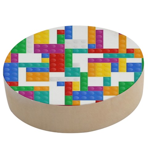 Colorful Bricks, Bricks, Colorful, Colors, Games, Lego, Rainbow Wooden Bottle Opener (Round) from ArtsNow.com