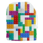 Colorful Bricks, Bricks, Colorful, Colors, Games, Lego, Rainbow Drawstring Pouch (3XL)