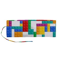 Colorful Bricks, Bricks, Colorful, Colors, Games, Lego, Rainbow Roll Up Canvas Pencil Holder (M) from ArtsNow.com