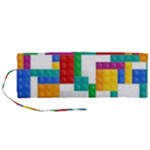 Colorful Bricks, Bricks, Colorful, Colors, Games, Lego, Rainbow Roll Up Canvas Pencil Holder (M)