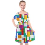 Colorful Bricks, Bricks, Colorful, Colors, Games, Lego, Rainbow Kids  Cut Out Shoulders Chiffon Dress