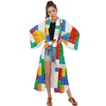 Colorful Bricks, Bricks, Colorful, Colors, Games, Lego, Rainbow Maxi Kimono