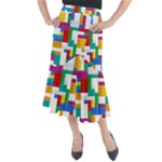 Colorful Bricks, Bricks, Colorful, Colors, Games, Lego, Rainbow Midi Mermaid Skirt