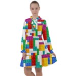 Colorful Bricks, Bricks, Colorful, Colors, Games, Lego, Rainbow All Frills Dress