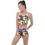 Colorful Bricks, Bricks, Colorful, Colors, Games, Lego, Rainbow Summer Cropped Co-Ord Set