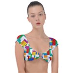 Colorful Bricks, Bricks, Colorful, Colors, Games, Lego, Rainbow Cap Sleeve Ring Bikini Top