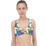 Colorful Bricks, Bricks, Colorful, Colors, Games, Lego, Rainbow Classic Banded Bikini Top