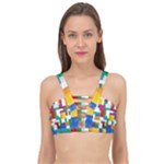 Colorful Bricks, Bricks, Colorful, Colors, Games, Lego, Rainbow Cage Up Bikini Top