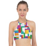 Colorful Bricks, Bricks, Colorful, Colors, Games, Lego, Rainbow Halter Bikini Top