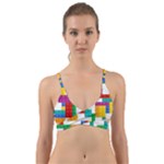 Colorful Bricks, Bricks, Colorful, Colors, Games, Lego, Rainbow Wrap Around Bikini Top