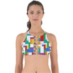 Colorful Bricks, Bricks, Colorful, Colors, Games, Lego, Rainbow Perfectly Cut Out Bikini Top