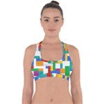 Colorful Bricks, Bricks, Colorful, Colors, Games, Lego, Rainbow Cross Back Hipster Bikini Top 