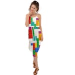 Colorful Bricks, Bricks, Colorful, Colors, Games, Lego, Rainbow Waist Tie Cover Up Chiffon Dress