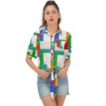 Colorful Bricks, Bricks, Colorful, Colors, Games, Lego, Rainbow Tie Front Shirt 