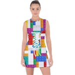 Colorful Bricks, Bricks, Colorful, Colors, Games, Lego, Rainbow Lace Up Front Bodycon Dress