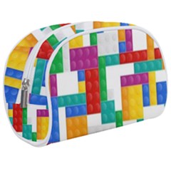 Colorful Bricks, Bricks, Colorful, Colors, Games, Lego, Rainbow Make Up Case (Medium) from ArtsNow.com