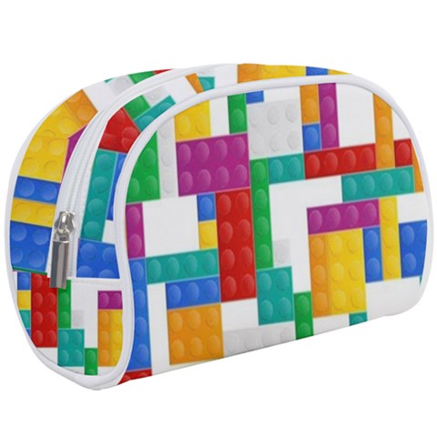 Colorful Bricks, Bricks, Colorful, Colors, Games, Lego, Rainbow Make Up Case (Large) from ArtsNow.com