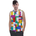 Colorful Bricks, Bricks, Colorful, Colors, Games, Lego, Rainbow Men s Regular Tank Top