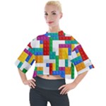 Colorful Bricks, Bricks, Colorful, Colors, Games, Lego, Rainbow Mock Neck T-Shirt