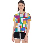 Colorful Bricks, Bricks, Colorful, Colors, Games, Lego, Rainbow Open Back Sport T-Shirt