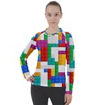 Colorful Bricks, Bricks, Colorful, Colors, Games, Lego, Rainbow Women s Pique Long Sleeve T-Shirt