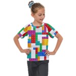 Colorful Bricks, Bricks, Colorful, Colors, Games, Lego, Rainbow Kids  Mesh Piece T-Shirt