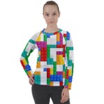 Colorful Bricks, Bricks, Colorful, Colors, Games, Lego, Rainbow Women s Long Sleeve Raglan T-Shirt