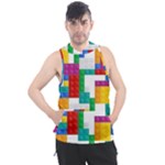 Colorful Bricks, Bricks, Colorful, Colors, Games, Lego, Rainbow Men s Sleeveless Hoodie