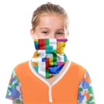 Colorful Bricks, Bricks, Colorful, Colors, Games, Lego, Rainbow Face Covering Bandana (Kids)