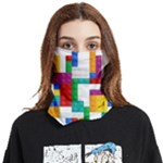 Colorful Bricks, Bricks, Colorful, Colors, Games, Lego, Rainbow Face Covering Bandana (Two Sides)