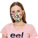 Colorful Bricks, Bricks, Colorful, Colors, Games, Lego, Rainbow Crease Cloth Face Mask (Adult)