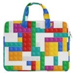 Colorful Bricks, Bricks, Colorful, Colors, Games, Lego, Rainbow MacBook Pro 13  Double Pocket Laptop Bag