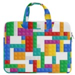 Colorful Bricks, Bricks, Colorful, Colors, Games, Lego, Rainbow MacBook Pro 15  Double Pocket Laptop Bag 