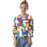 Colorful Bricks, Bricks, Colorful, Colors, Games, Lego, Rainbow Kids  Cuff Sleeve Top